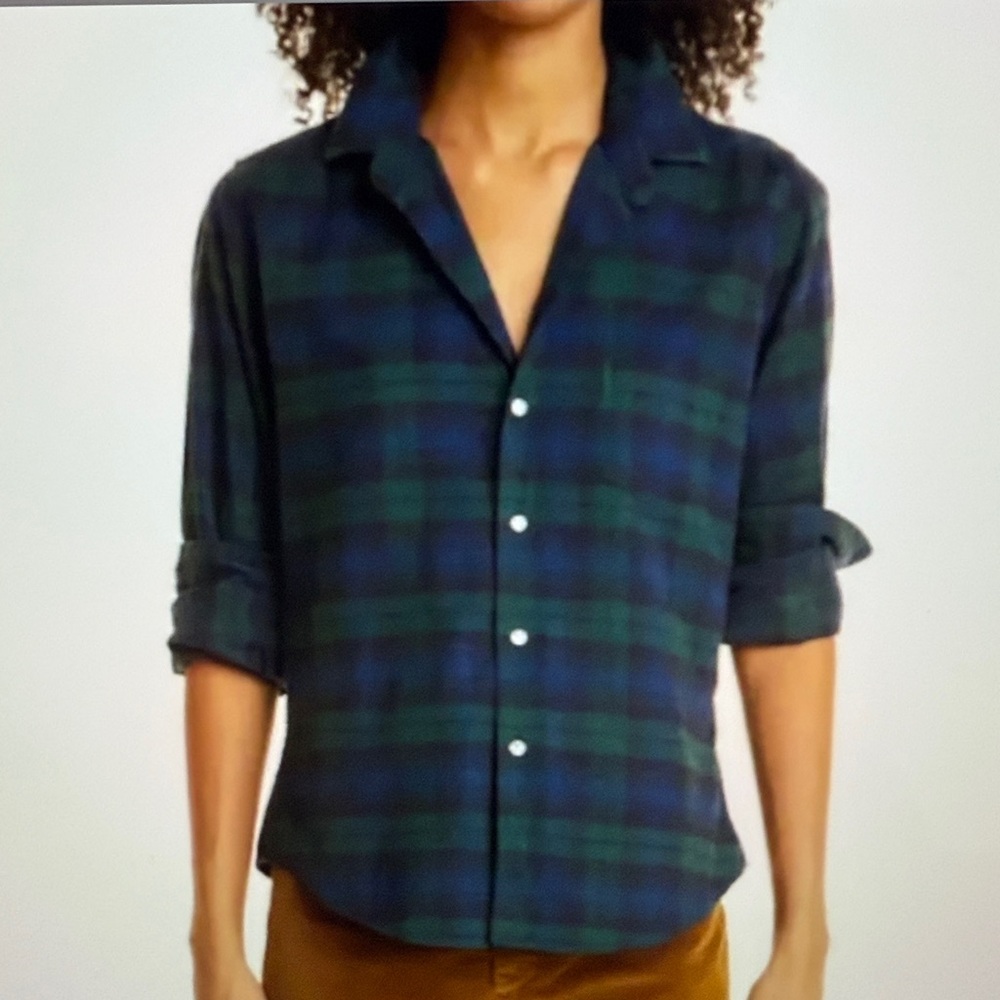 FRANK & EILEEN Barry Flannel Black Watch Plaid